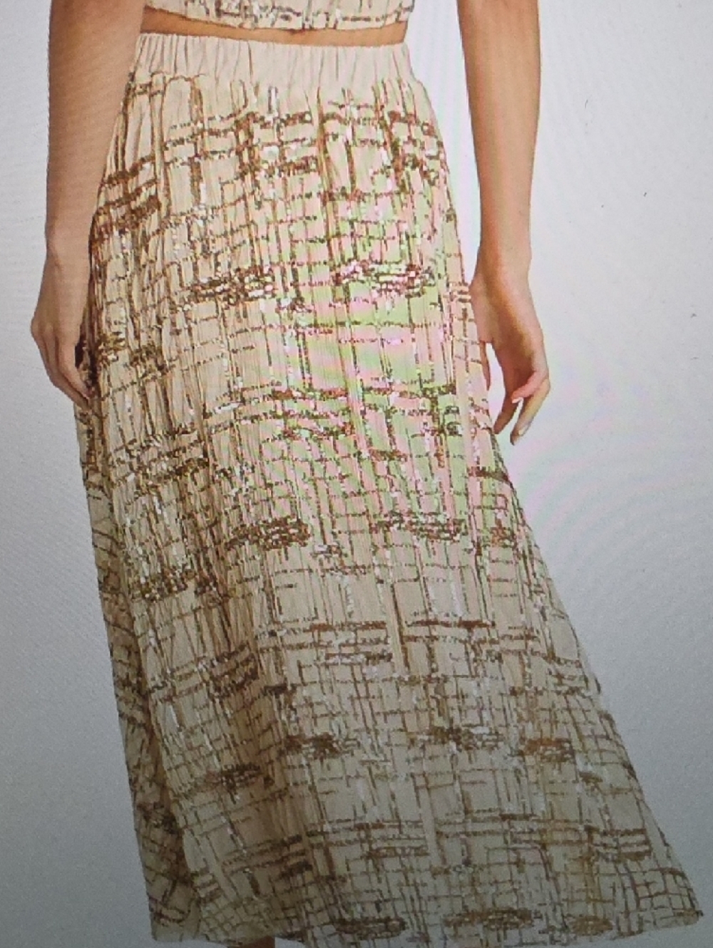 EN SAISON Romi Embellished Midi Skirt Size XS $218 - Picture 3 of 6